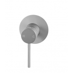 Pentro Brushed Nickel Round Shower Mixer with 65mm Thin Plate
